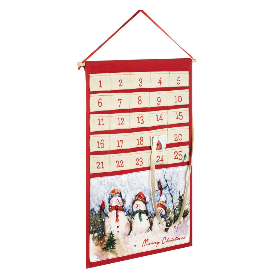 Hot! Demdaco Christmas Fabric Snowmen Countdown Calendar for Festive Season