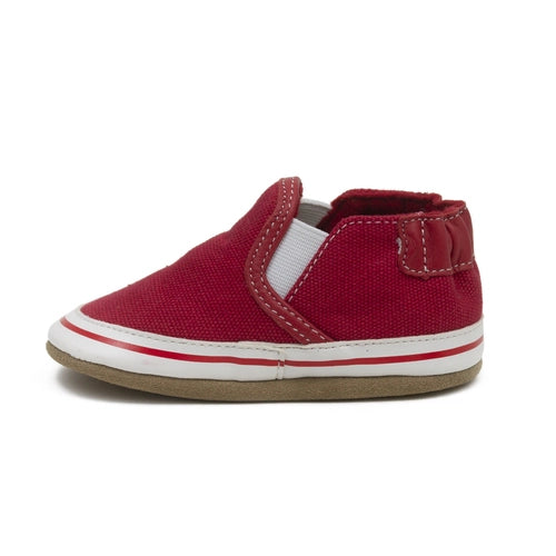 Hot Deal! Robeez Liam Red Basic Soft - Soles Baby Shoes for Infants & Toddlers