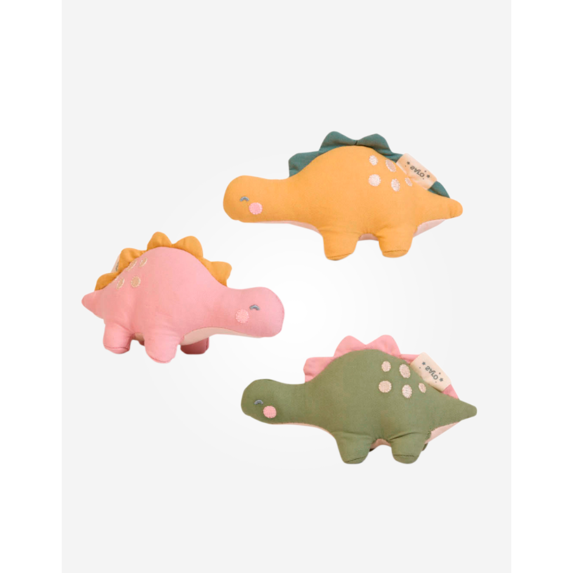 Saro Baby Soft Rattle Plushie - Individual Wild Dinos Collection