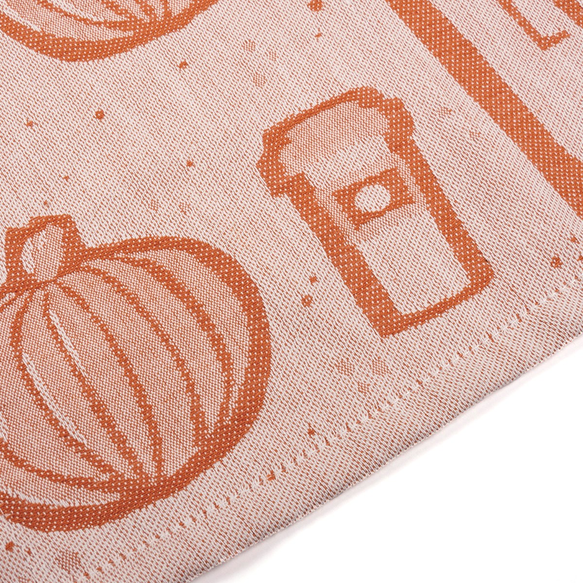 Hot Deal! Primitives By Kathy Jacquard Woven Pumpkin Spice Kitchen Towel