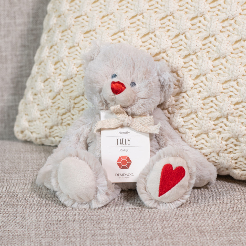 Demdaco July Birthstone Bear - Ideal Gift!