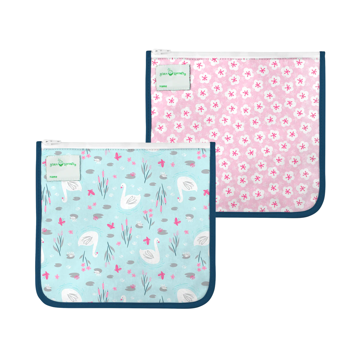 GREAT DEAL! 2-Pack Reusable Insulated Sandwich Bags for Babies, Toddlers & Adults