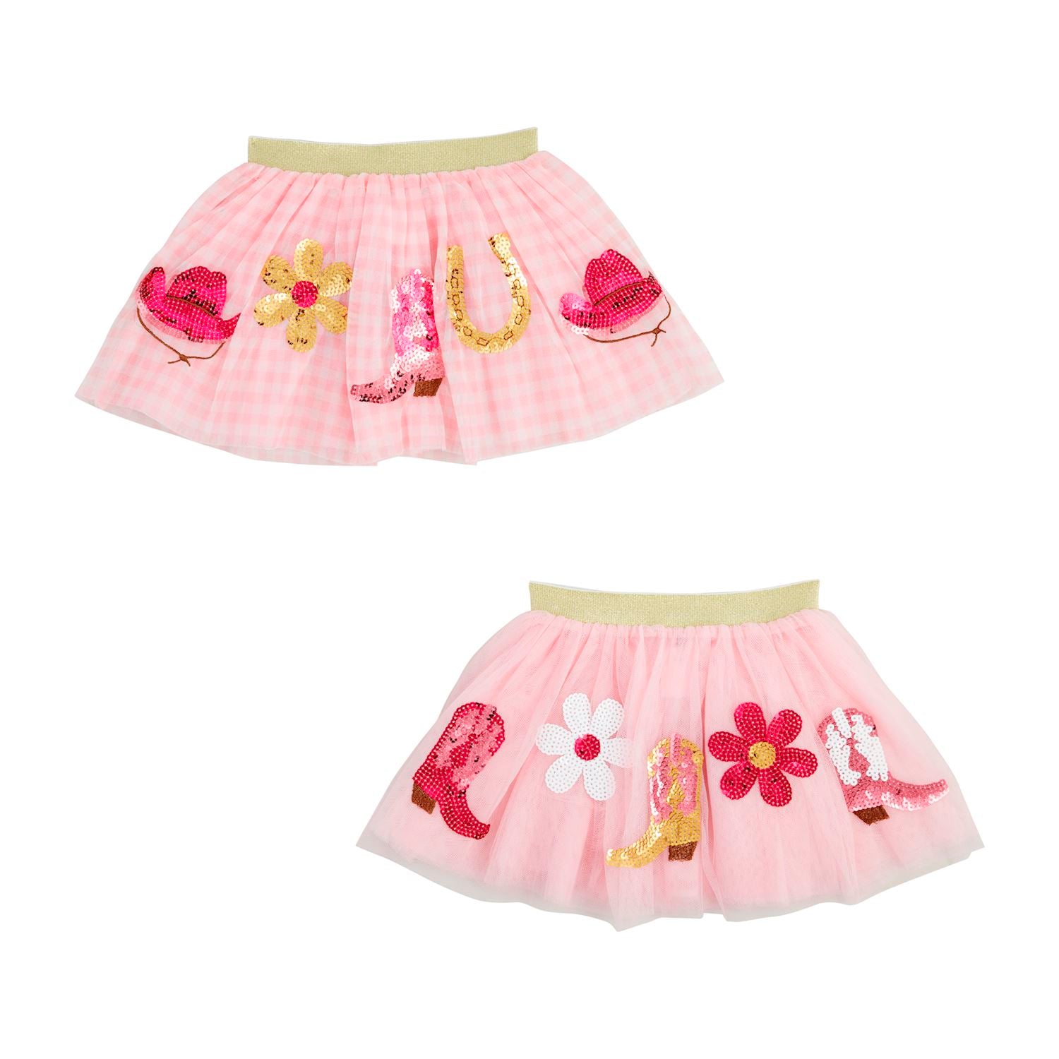 Hot Sale! Mud Pie Pink Western Sequin Tutu