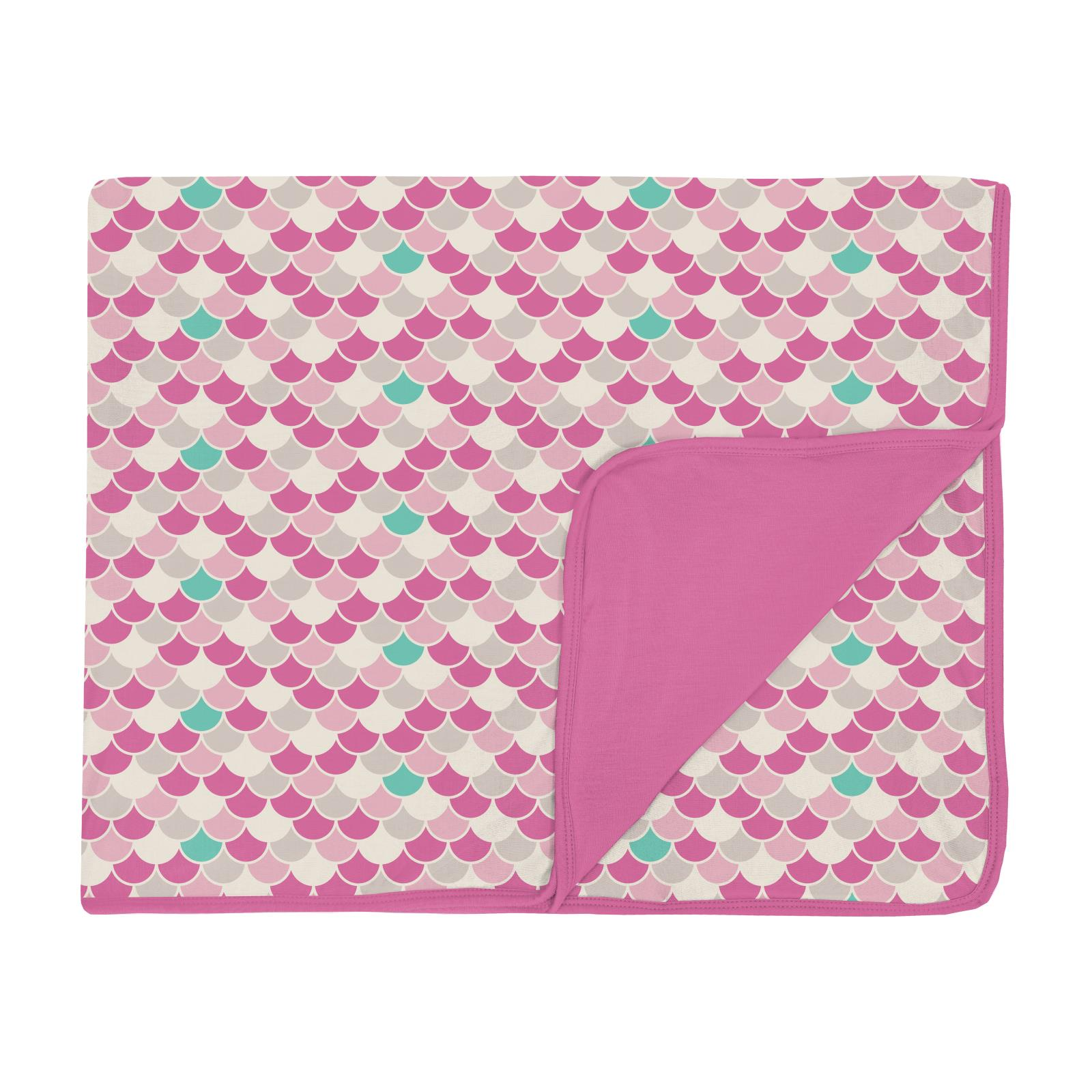 Kickee Pants Toddler Blanket with Tulip Scales Print, Soft & Lightweight