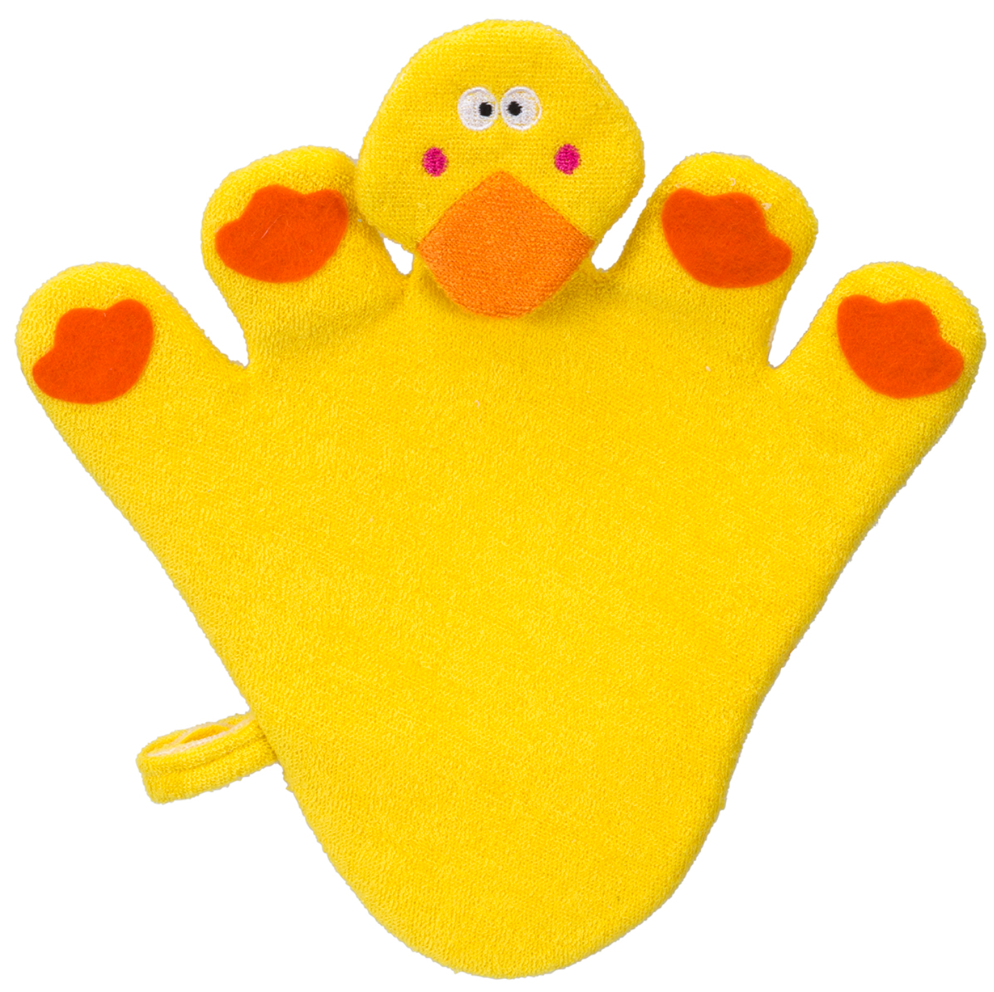 Hot Deal! Kingsley Duck Terry Bath Glove - Bath Time Buddies