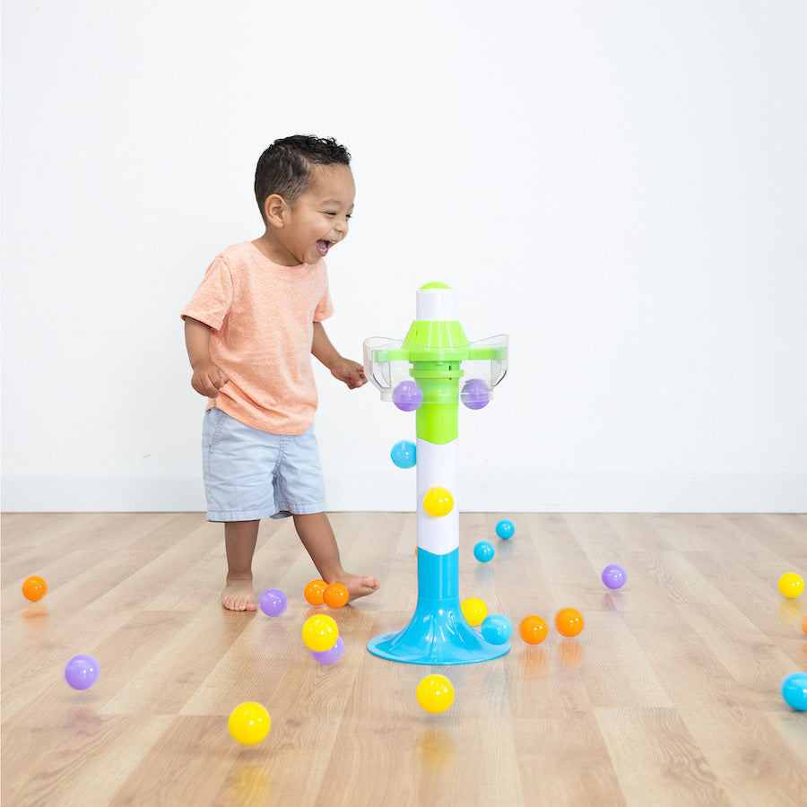 Fat Brain SpillAgain - Exciting Kids' Toy with Colorful Balls and Hidden Timer