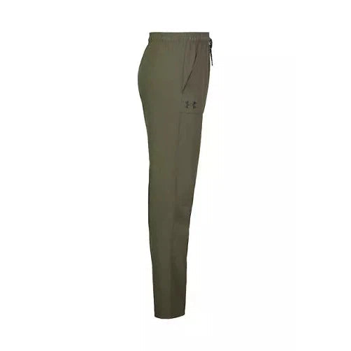 Hot Sale! Under Armour Youth Boys' Stretch Tech Woven Pants in Marine OD Green