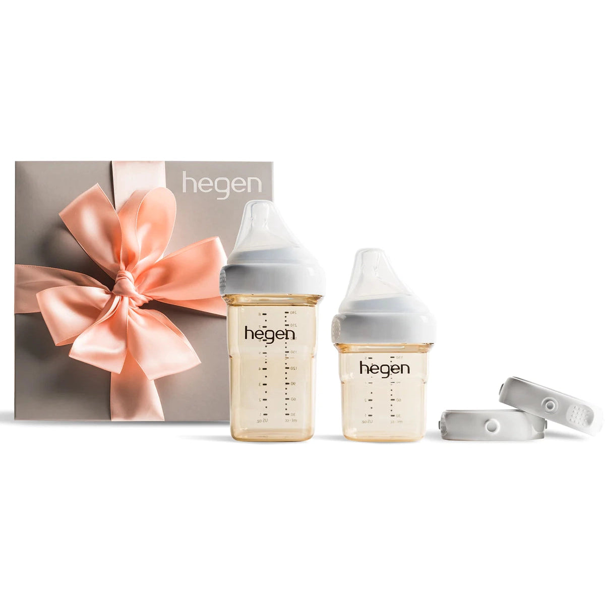 Hegen Baby Essential Starter Kit with Different Sized Bottles and Storage Lids