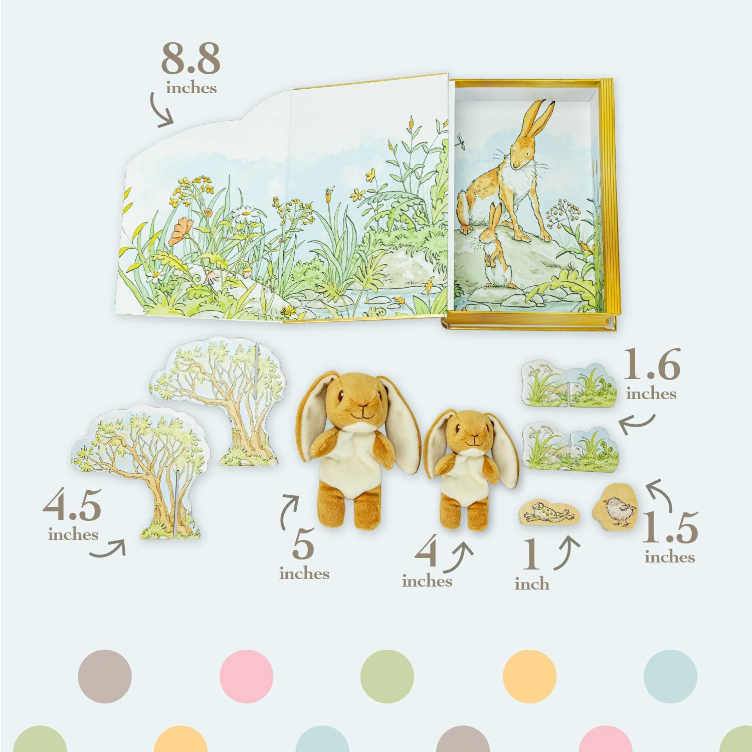 Hot! Kids Preferred Guess How Much I Love You Playset