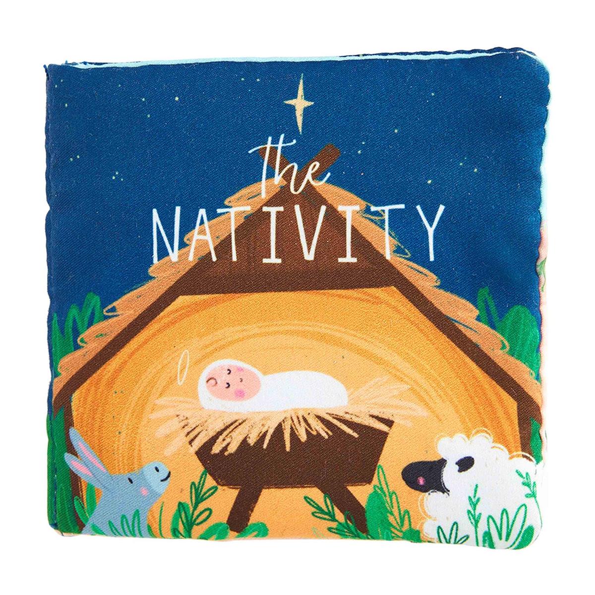 Hot Sale! Mud Pie 2-Piece Nativity Book and Singing Baby Jesus Set