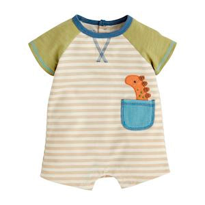 Hot Deal! Mud Pie Dinosaur Applique Shortall