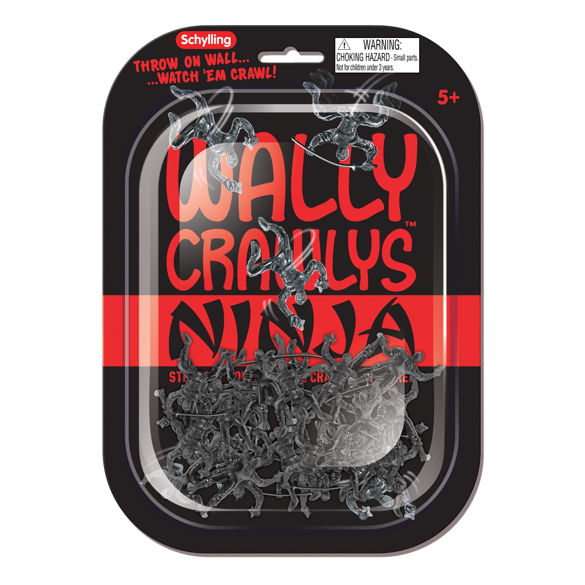 Schylling Wally Crawlys Ninjas - Stretchy Squishy Wall - Crawling Toys for Ages 5+