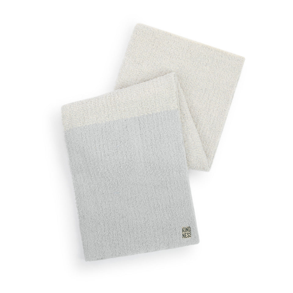 Demdaco Smoke-colored Sharing Kindness Collection Cozy Throw Blanket