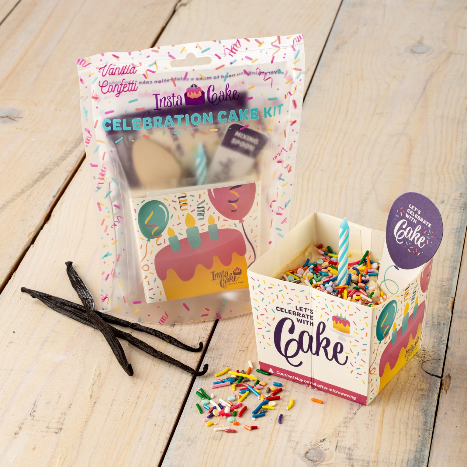 Hot Deal! InstaCake Confetti Vanilla Celebration Cake Kit