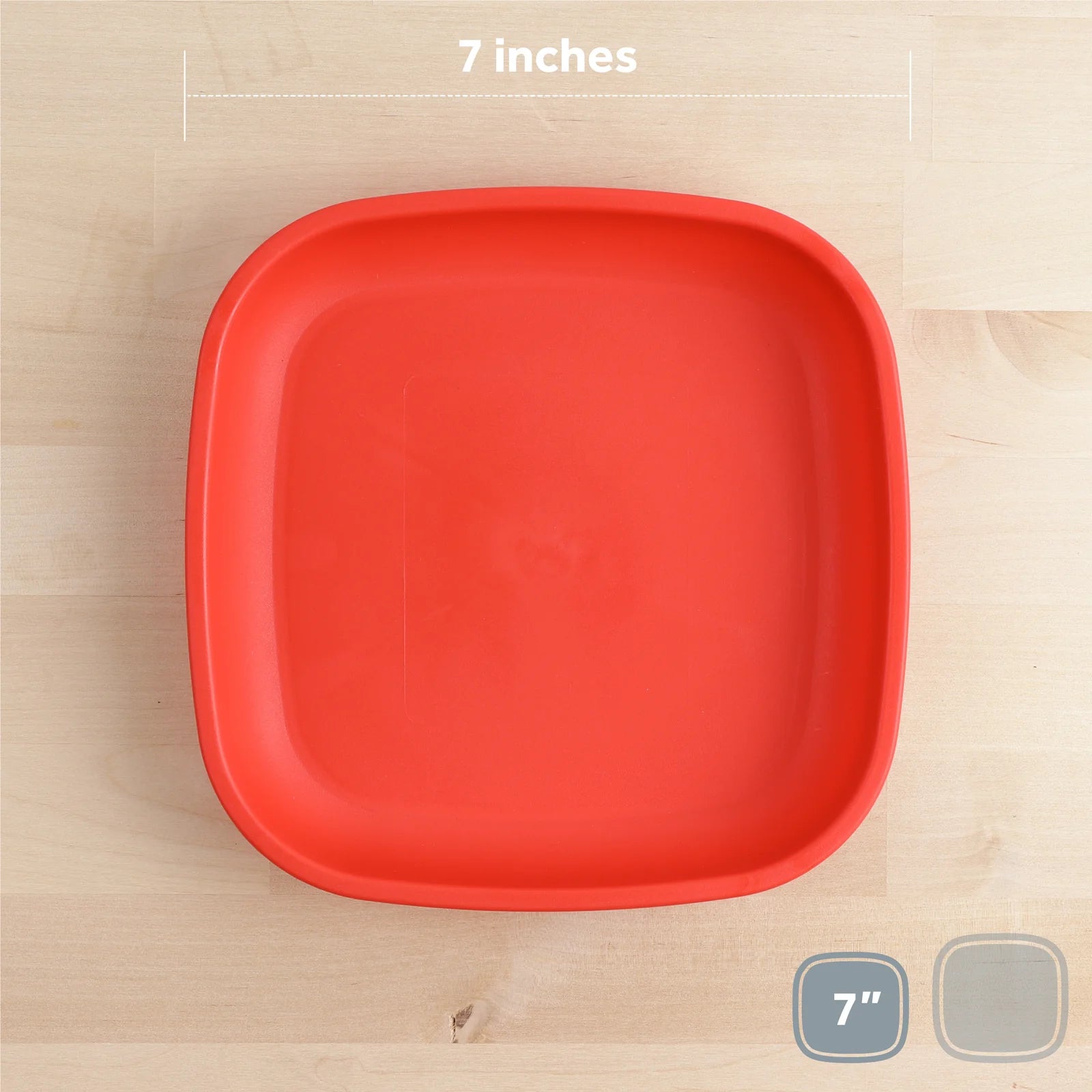 Re-Play 7-Inch Flat Plates: Ideal for Small Meals, Safe and Colorful