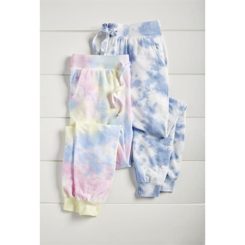 Hot Deal! Mud Pie Bryant Multi - Color Tie - Dye French Terry Joggers for Fashion Lovers