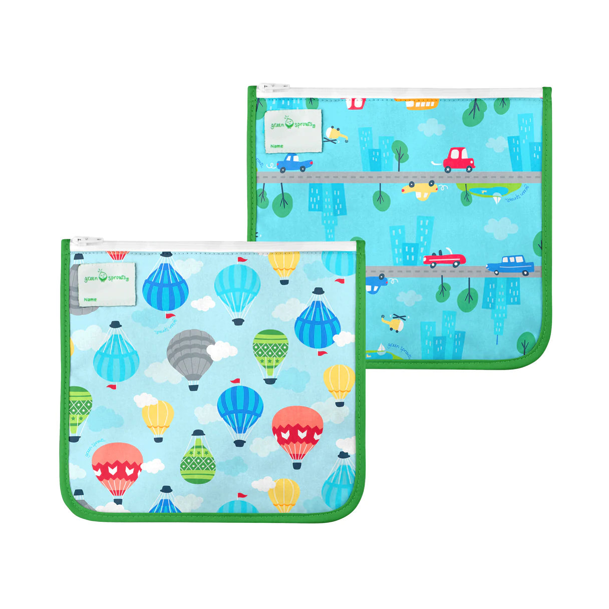 GREAT DEAL! 2-Pack Reusable Insulated Sandwich Bags for Babies, Toddlers & Adults