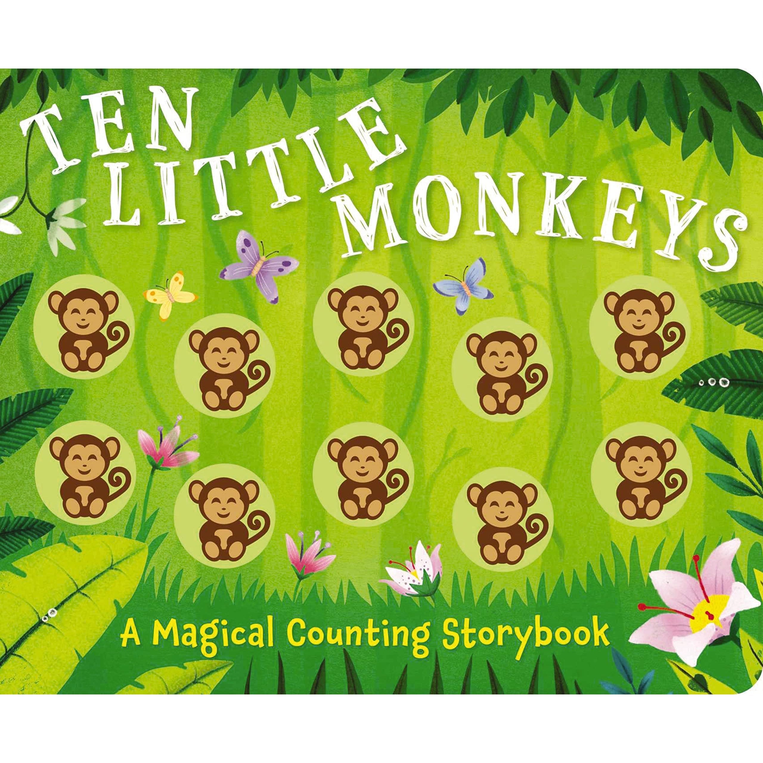 Harper Collins: Magical Counting Storybook - Ten Little Monkeys