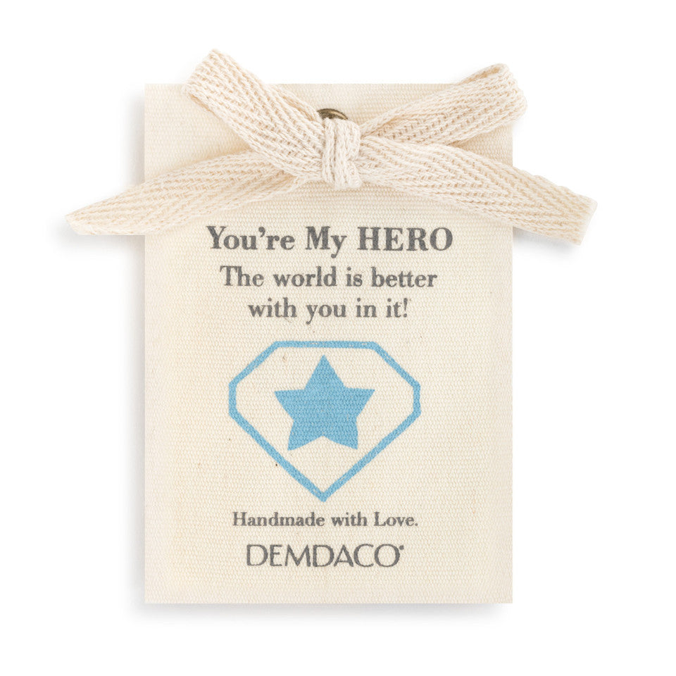 Demdaco Adorable Mini Giving Bear - Hero with Special Message