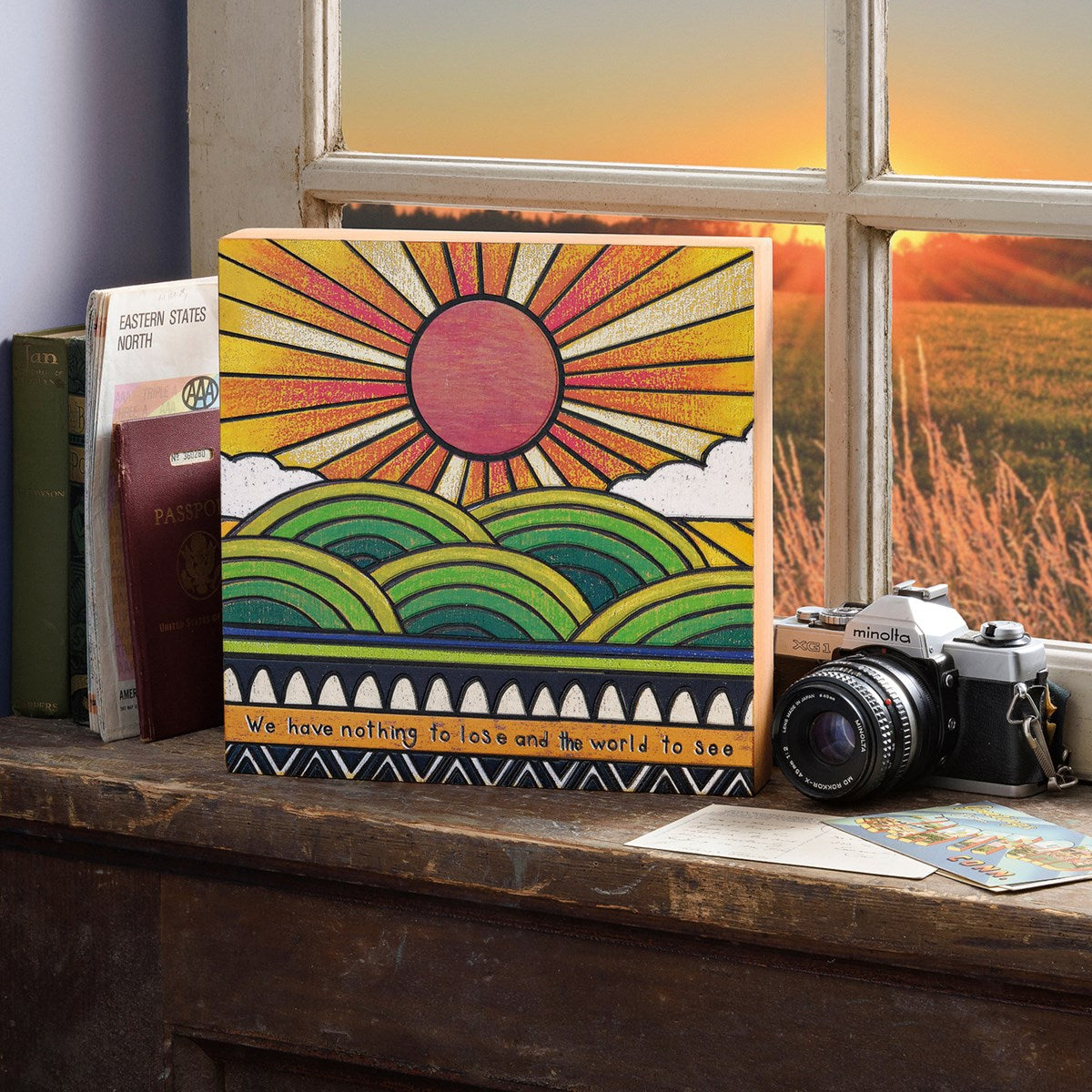 Primitives By Kathy Box Sign: Explore the World with No Loss
