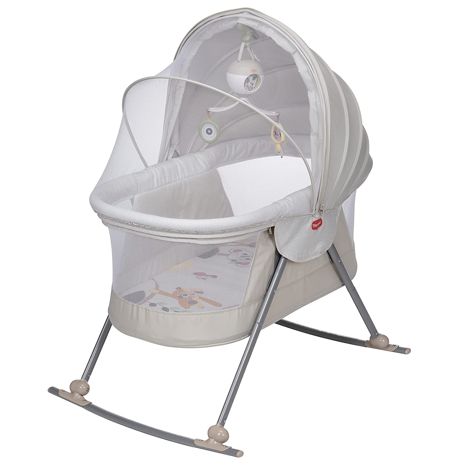 Tiny Love Boho Chic Deluxe 2-in-1 Portable Bassinet for Baby's Play and Sleep