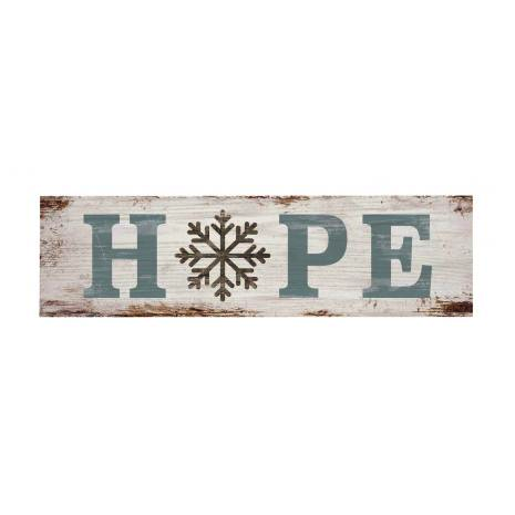 P. Graham Dunn Small Weathered Pine Wooden Sign with Hope Message