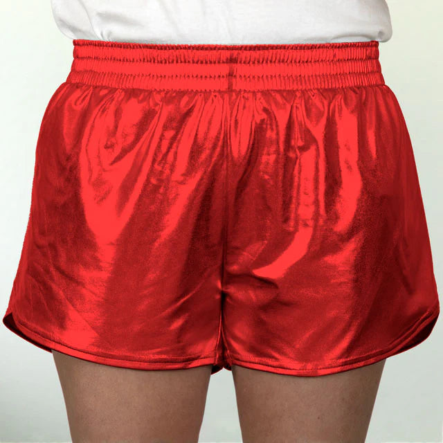 Hot Sale! Metallic Red Azarhia Steph Shorts