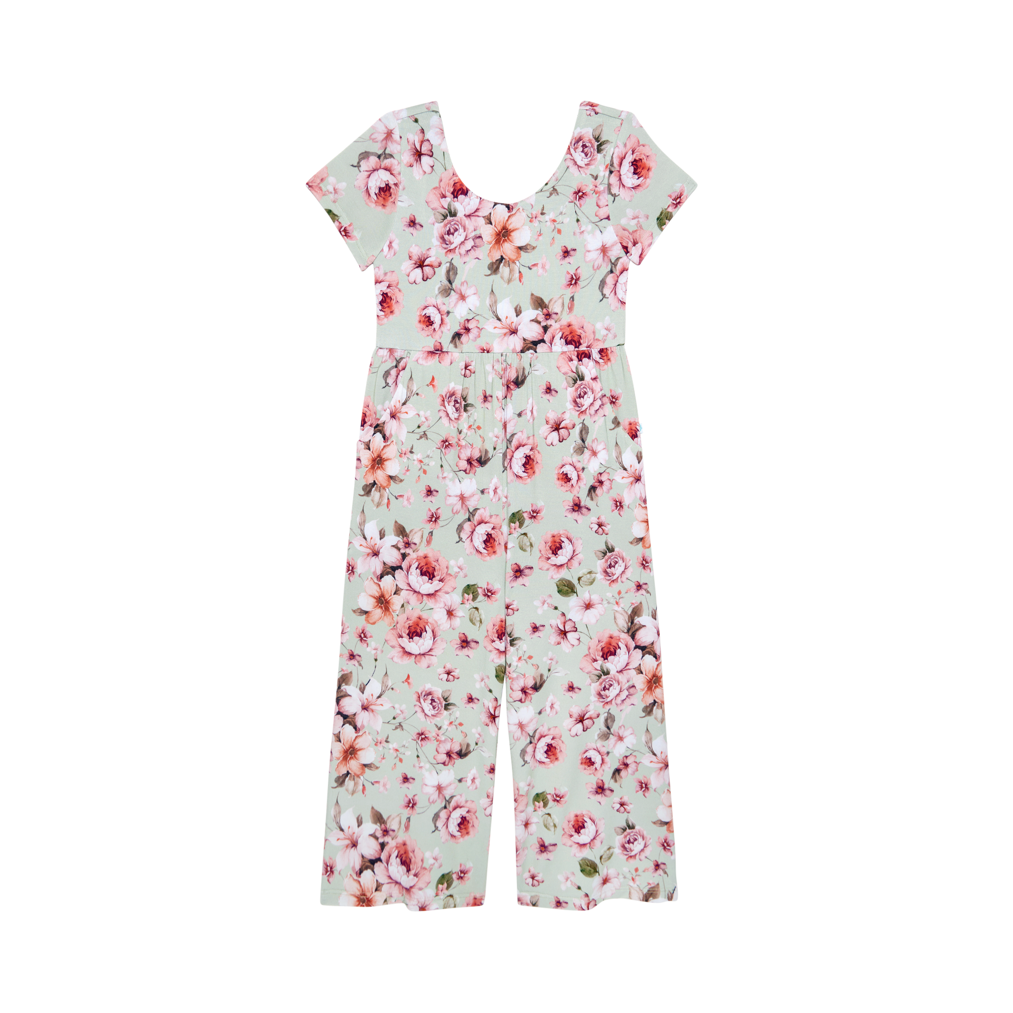 Hot Sale! Posh Peanut Millicent Short - Sleeve Wide - Leg Scoop - Back Jumpsuit for Fashion Lovers