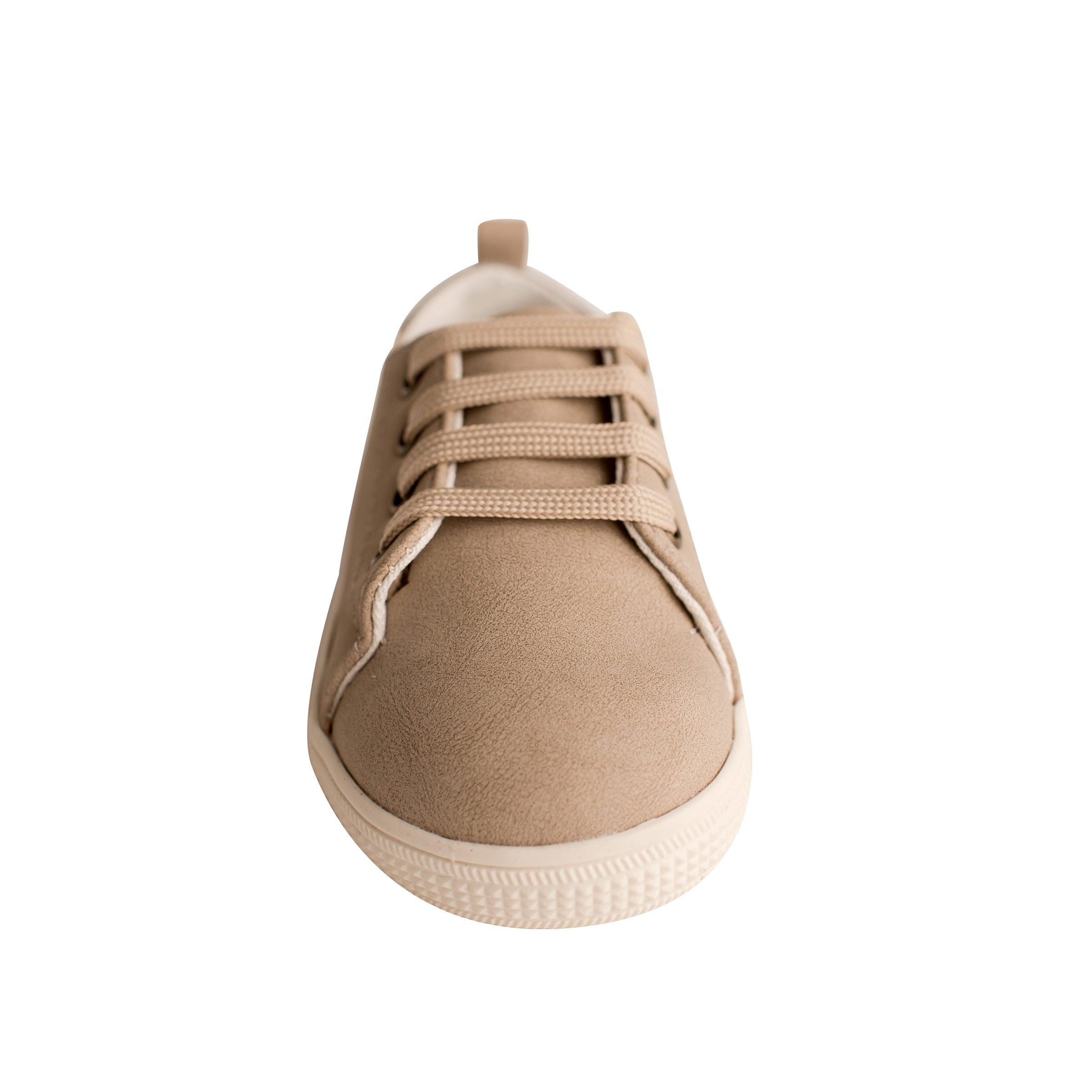 Hot Sale! Durable Baby Deer Lennon Toddler Khaki Textile Sneakers with Heel Loops