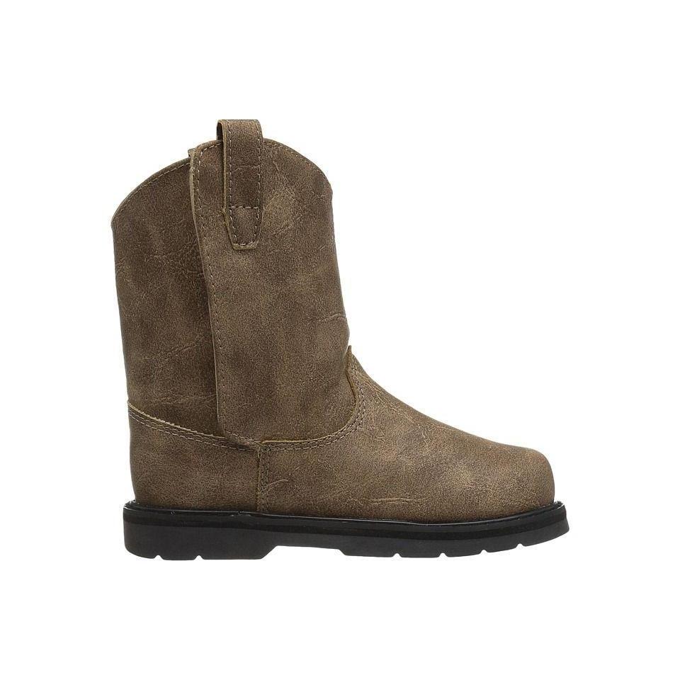 Hot Sale! Brown Trimfoot Baby Deer Style Western Cowboy Boots for Infants and Toddlers