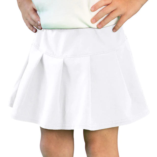 Stylish Solid White Azarhia Tennis Skort for a Cute Look