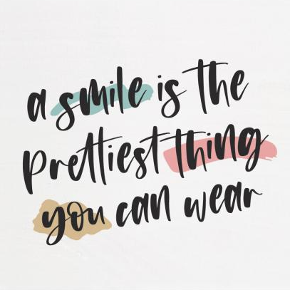 P. Graham Dunn 'A Smile Is The Prettiest' Word Block - Inspiring Decor