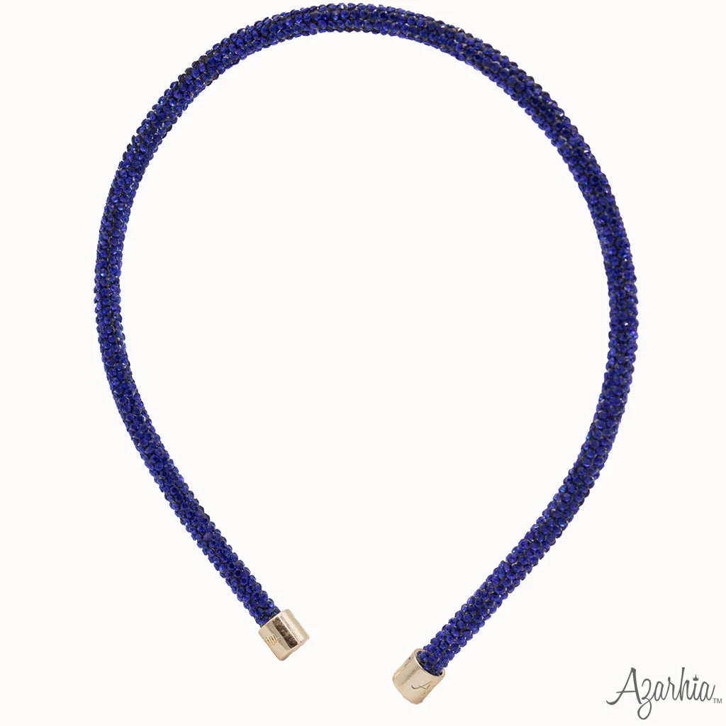 Azarhia Royal Elegant Thin Rhinestone Headband for Fashionistas