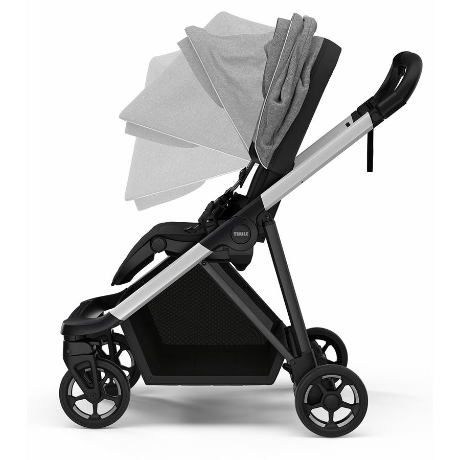Thule Shine City Stroller - Grey Melange on Aluminum for Newborns to Toddlers