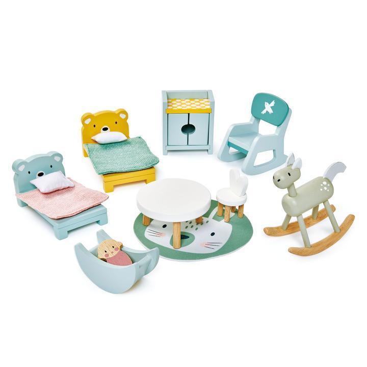 Tender Leaf Toys: Dovetail Doll House Furniture Set - Ideal for Kids!