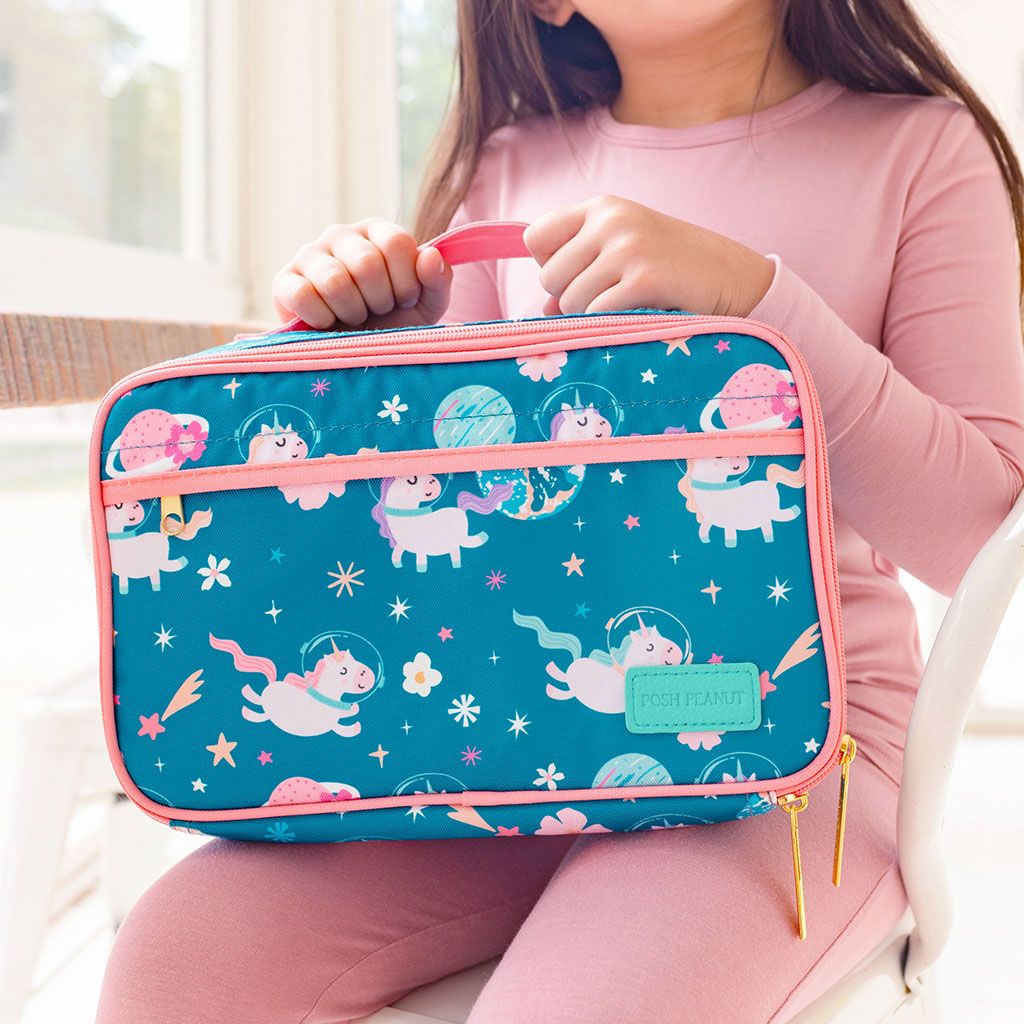 Posh Peanut Nella Water - Resistant Insulated Lunch Bag for Fresh Snacks