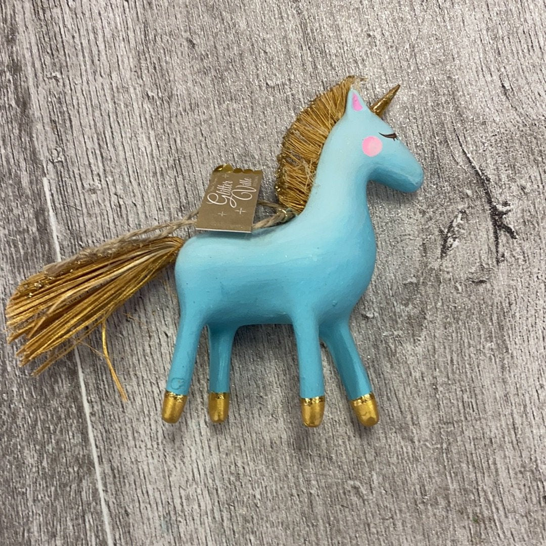 Hot Sale! 180 Degree Rainbow Unicorn Christmas Ornament
