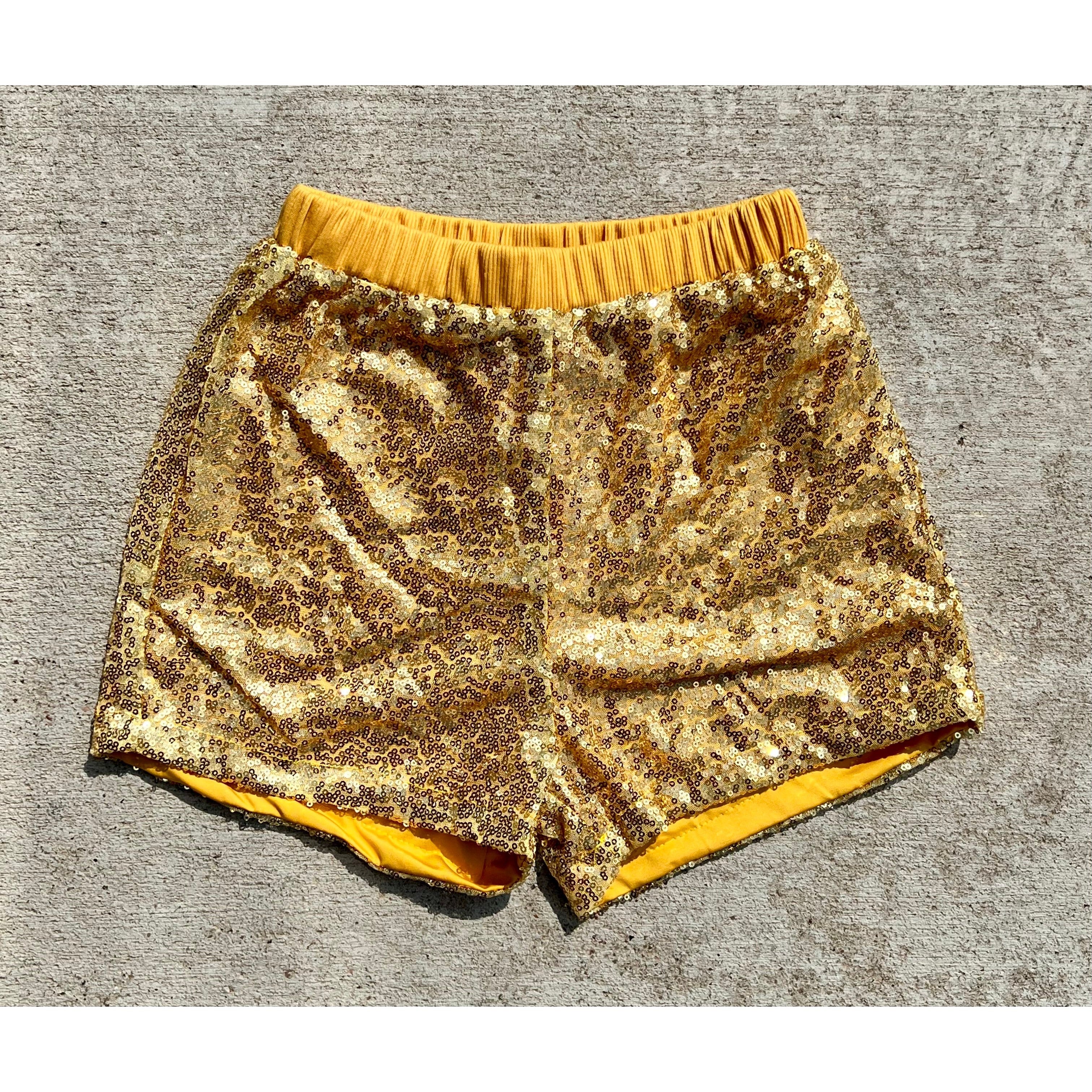 Hot Deal: Blended Spirit Gold Sequins Shorts