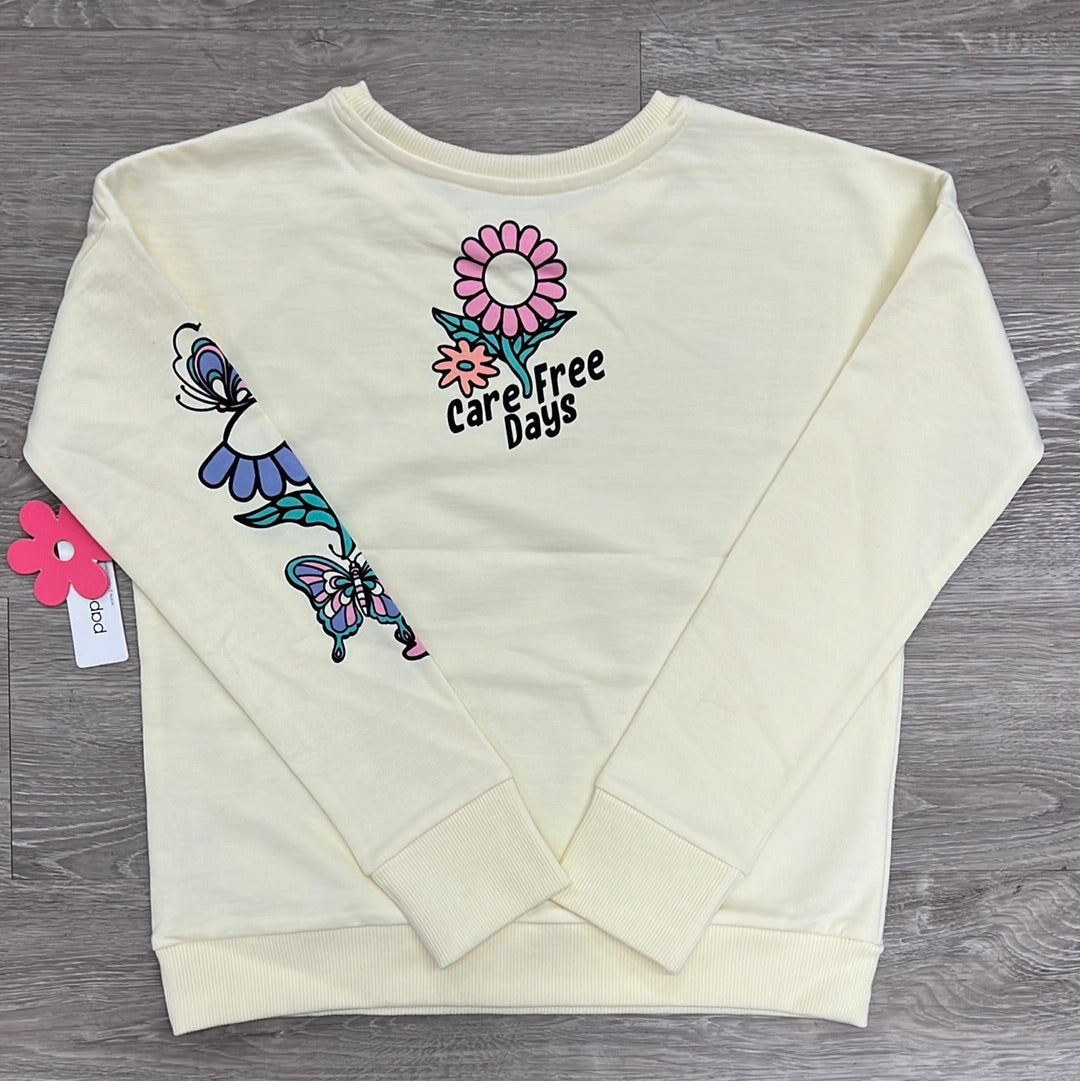 Pear Sorbet Paper Flower Graphic Sweatshirt for Dream - Living