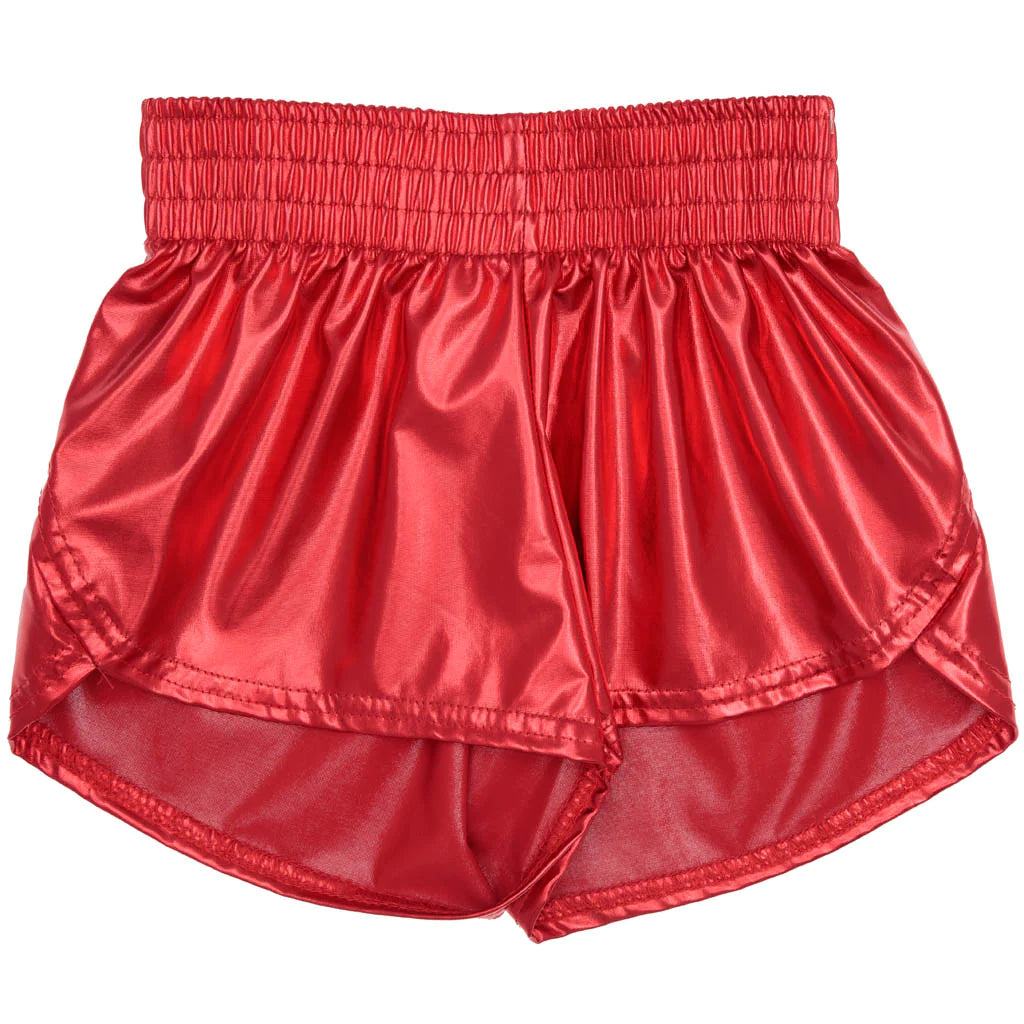 Hot Sale! Metallic Red Azarhia Steph Shorts