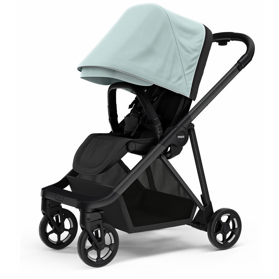 Thule Shine City Stroller - Alaska Blue on Black, Ideal for Newborns to Toddlers