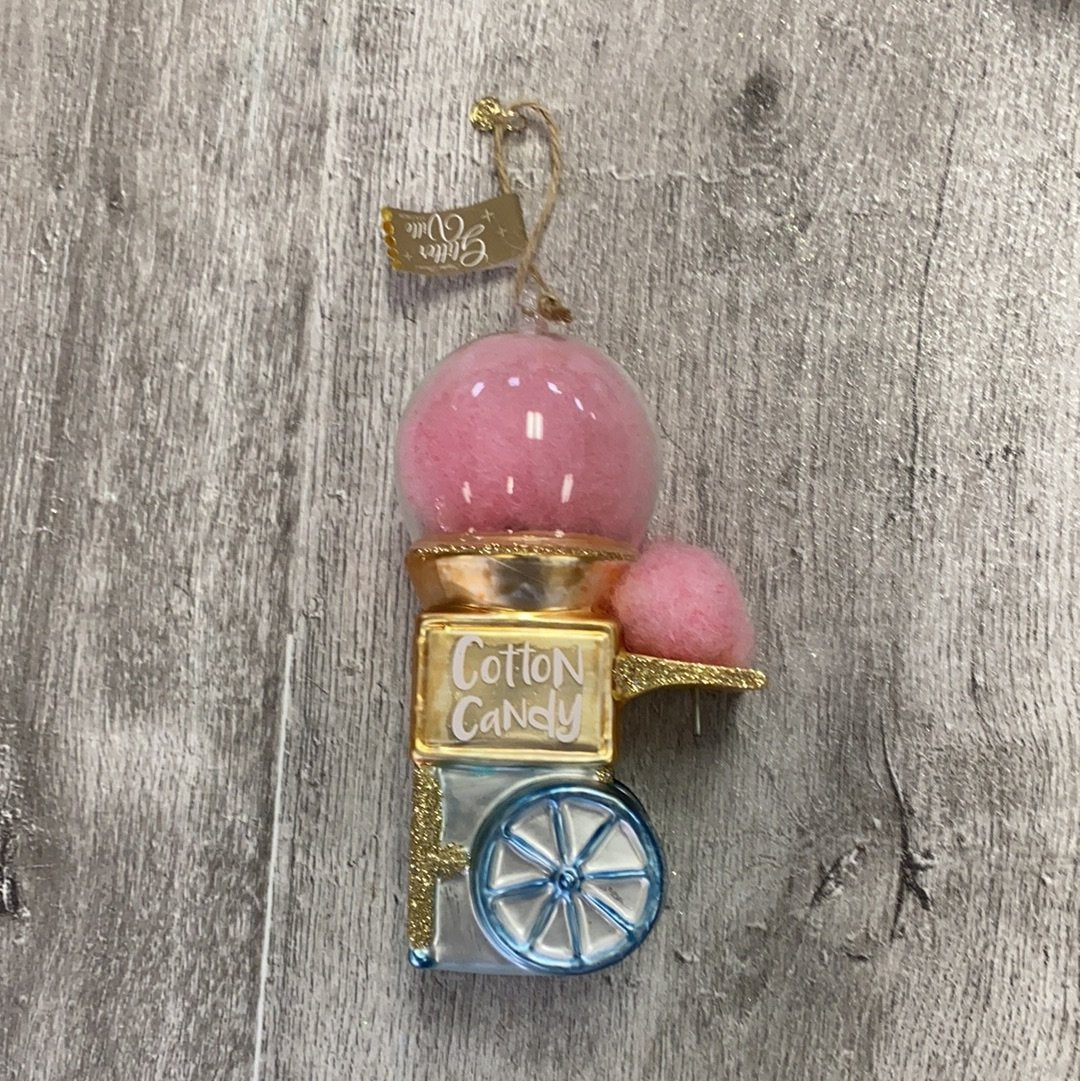180 Degree Festive Snowcone, Cotton Candy & Popcorn Christmas Ornaments
