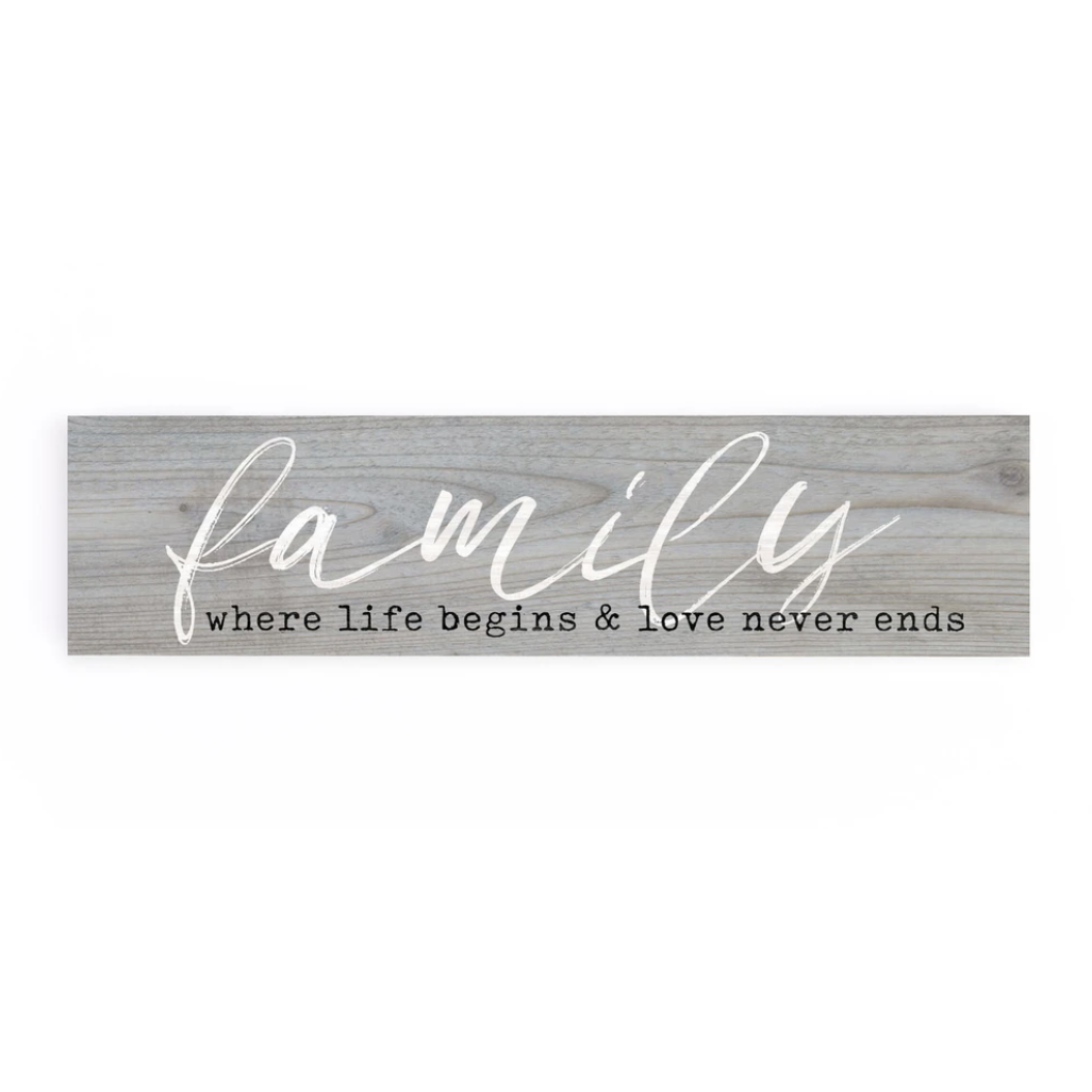 P. Graham Dunn Rustic Pine Family Sign - Where Life Starts & Love Endures