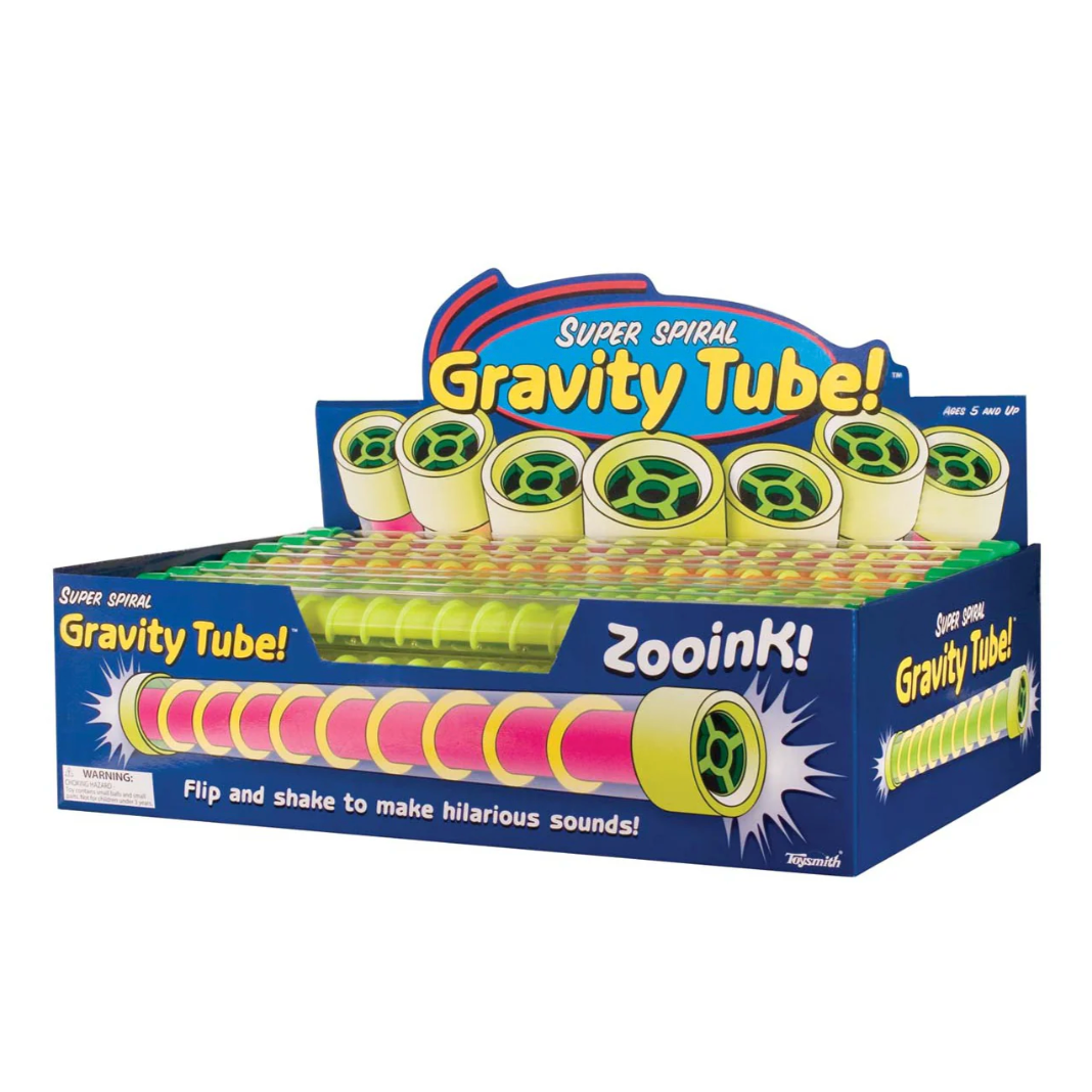Toysmith Neon Spiral Gravity Tubes - Fun Toys for Ages 5+