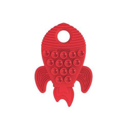 Red Rocket-Shaped Poppies: Versatile Teething Toy for Babies