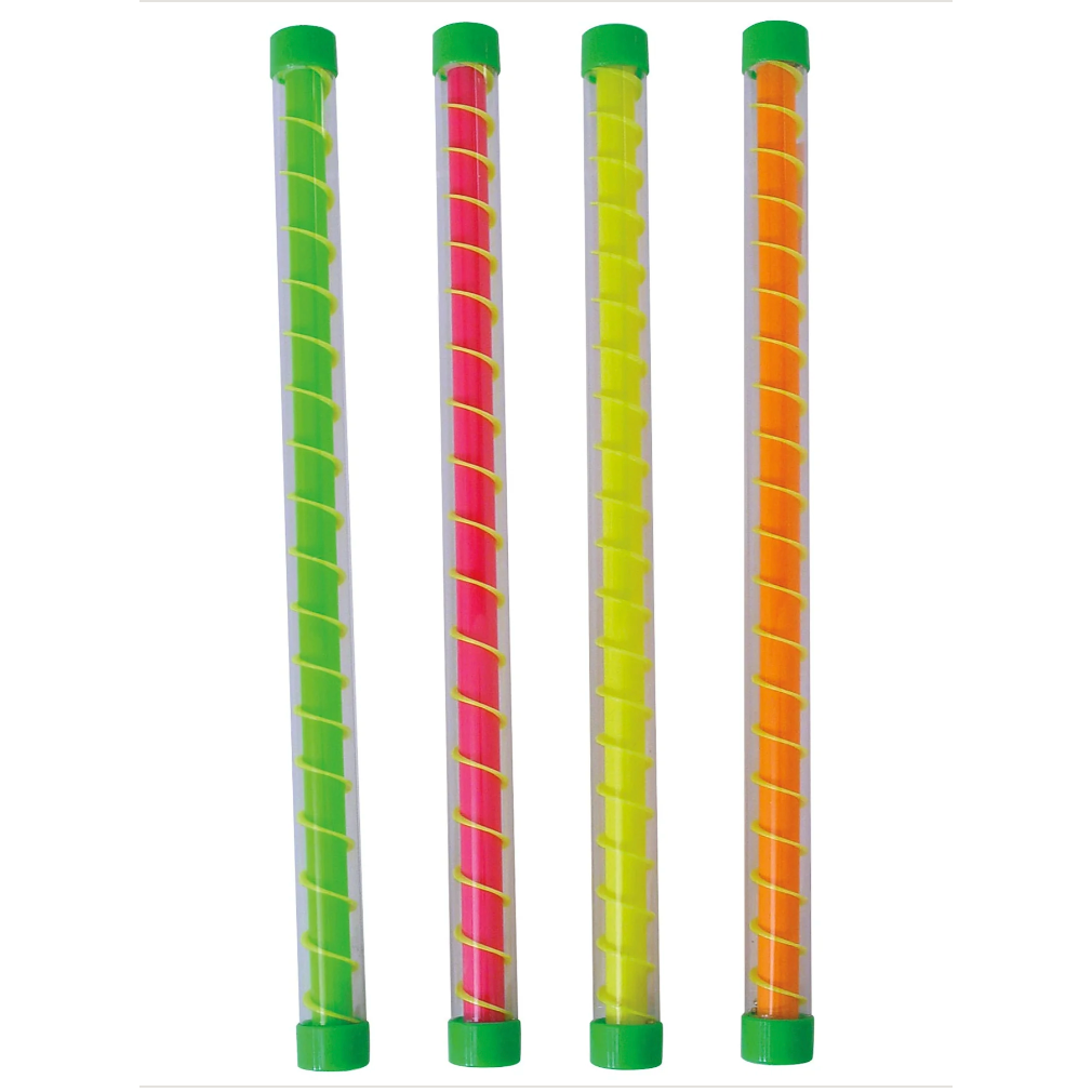 Toysmith Neon Spiral Gravity Tubes - Fun Toys for Ages 5+