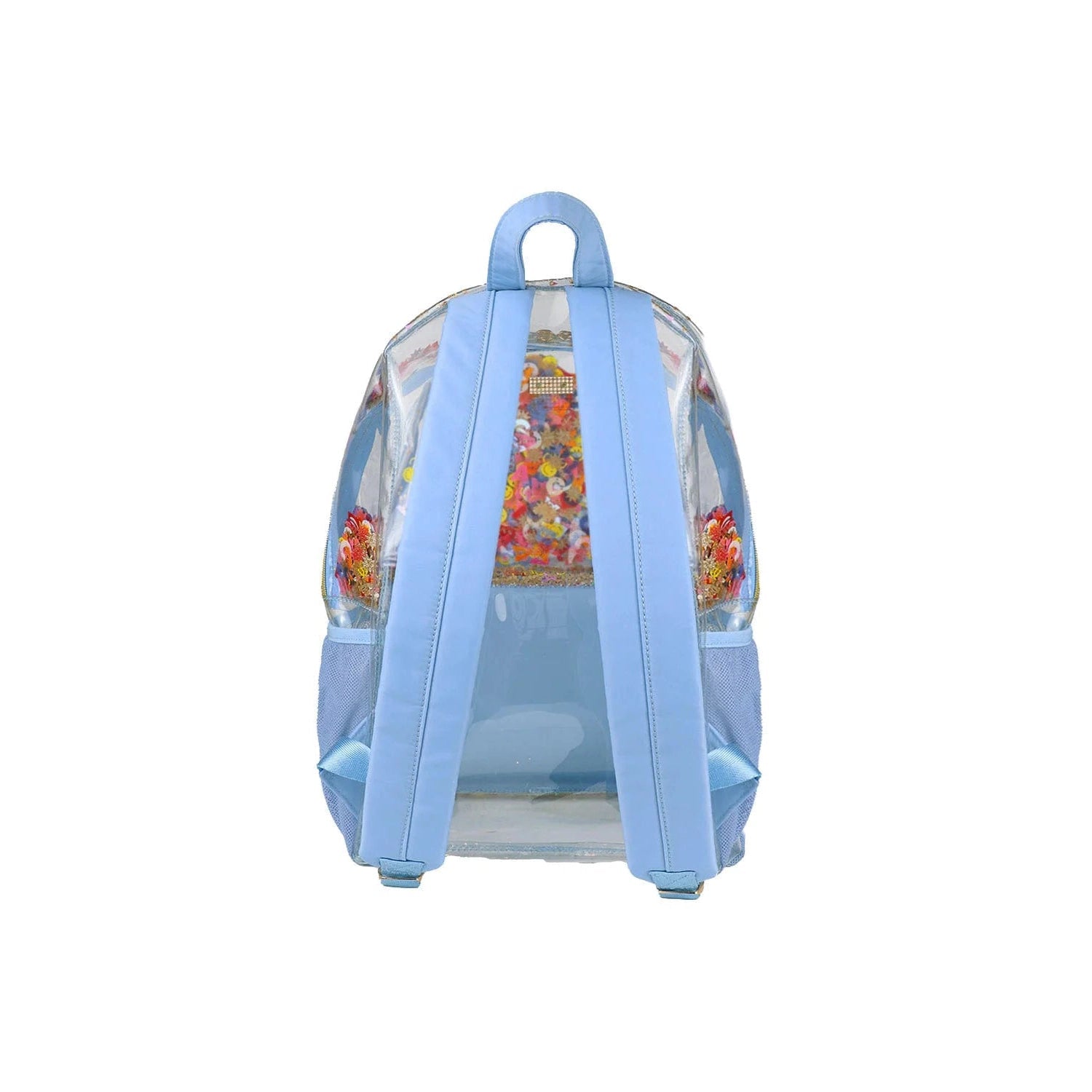 Fun-Packed Clear Backpack with ABC Confetti for School and Travel