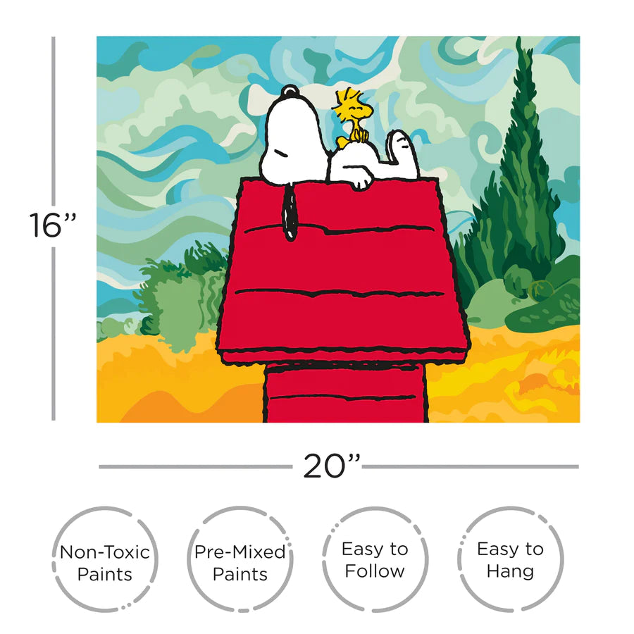 Hot! Peanuts Snoopy Paint by Numbers Kit