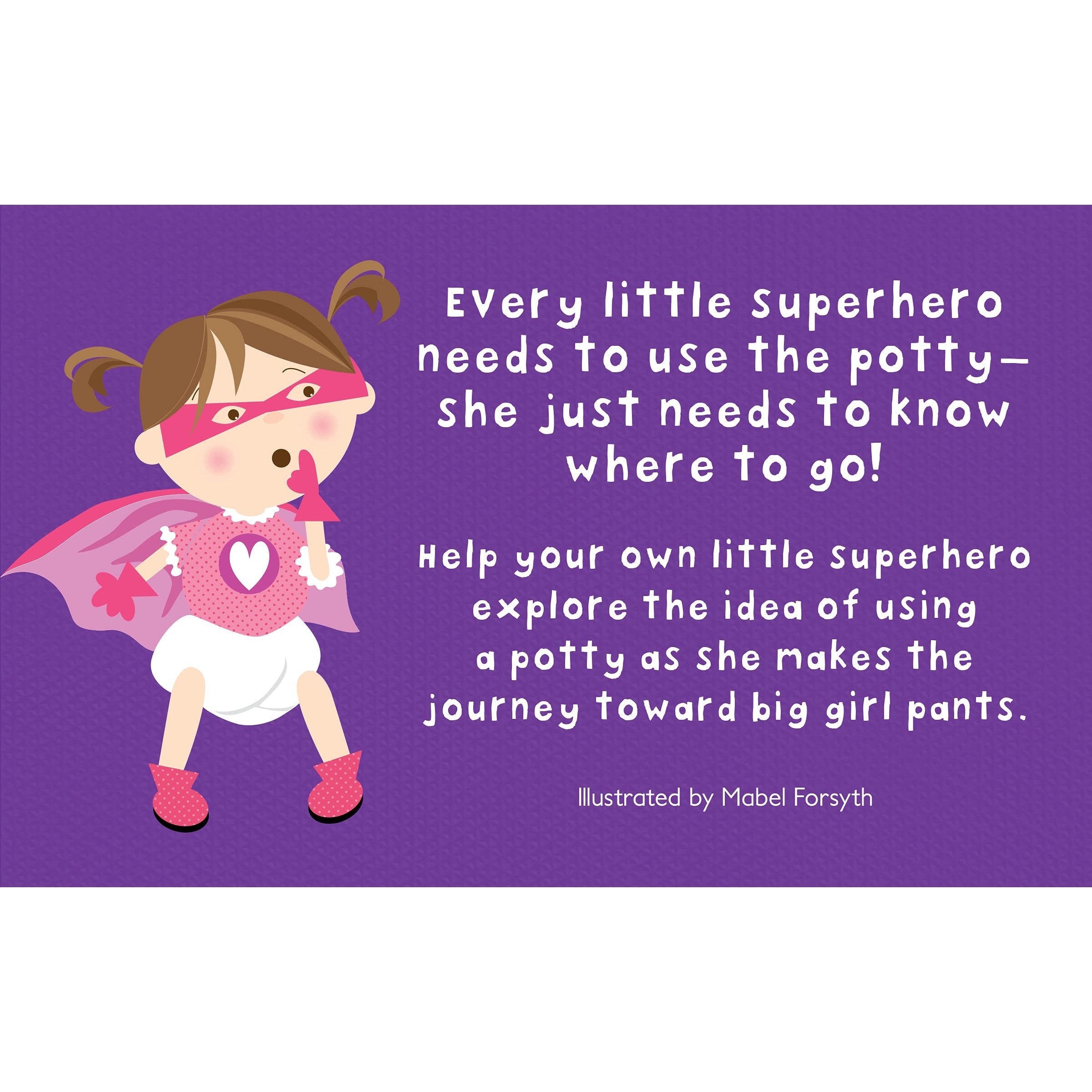 Hot Deal! Parragon Children's Potty Training Board Book - Potty Superhero for Big Girl Pants