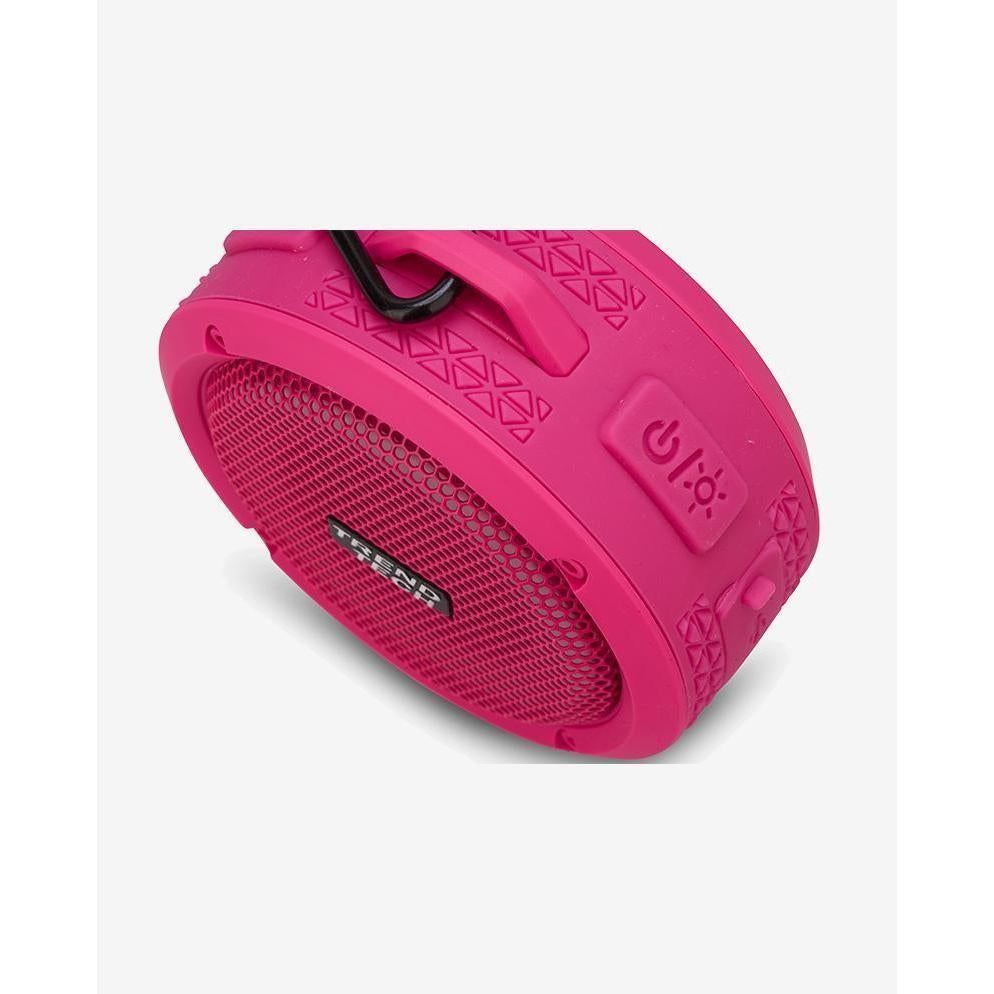 Hot Deal! Trend Tech Brands All-Weather Neon Pink Bluetooth Speaker with Super Sound